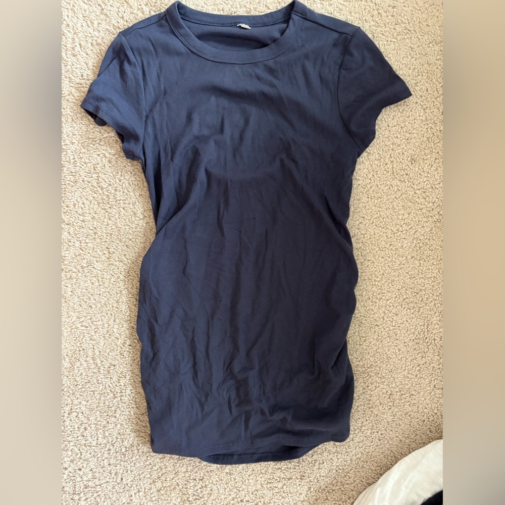 Old Navy Navy Maternity Crewneck Tee